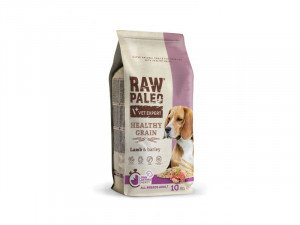 RAW PALEO Healthy Grain Lamb&barley 2x10kg Cena norādīta par 1 gb. un ir spēkā pasūtot 2 gb.